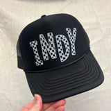 Indy Checkered Trucker Hat