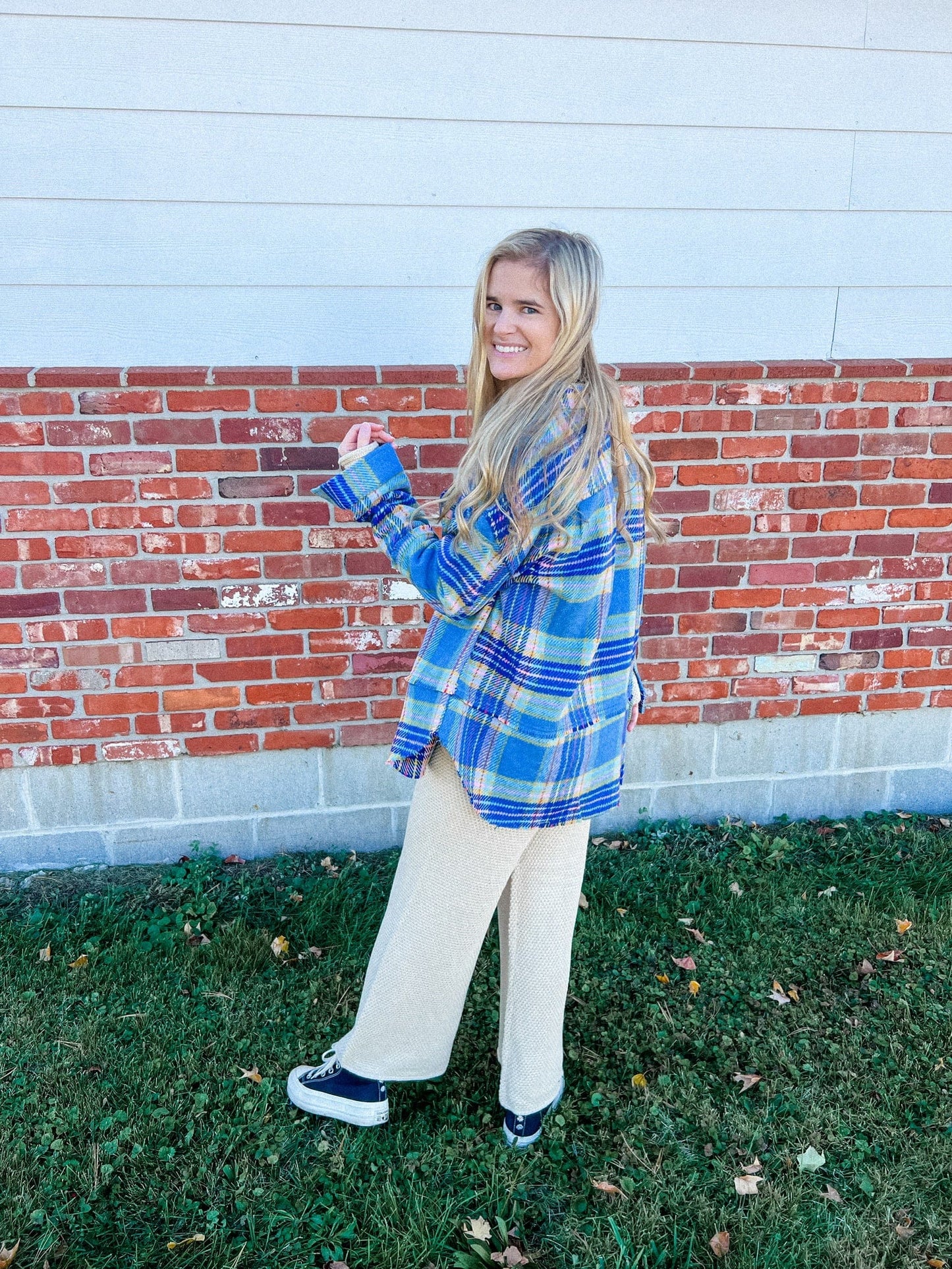Fringe Hem Patched Pocket Button Up