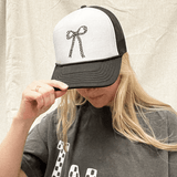 Checkered Bow Trucker Hat