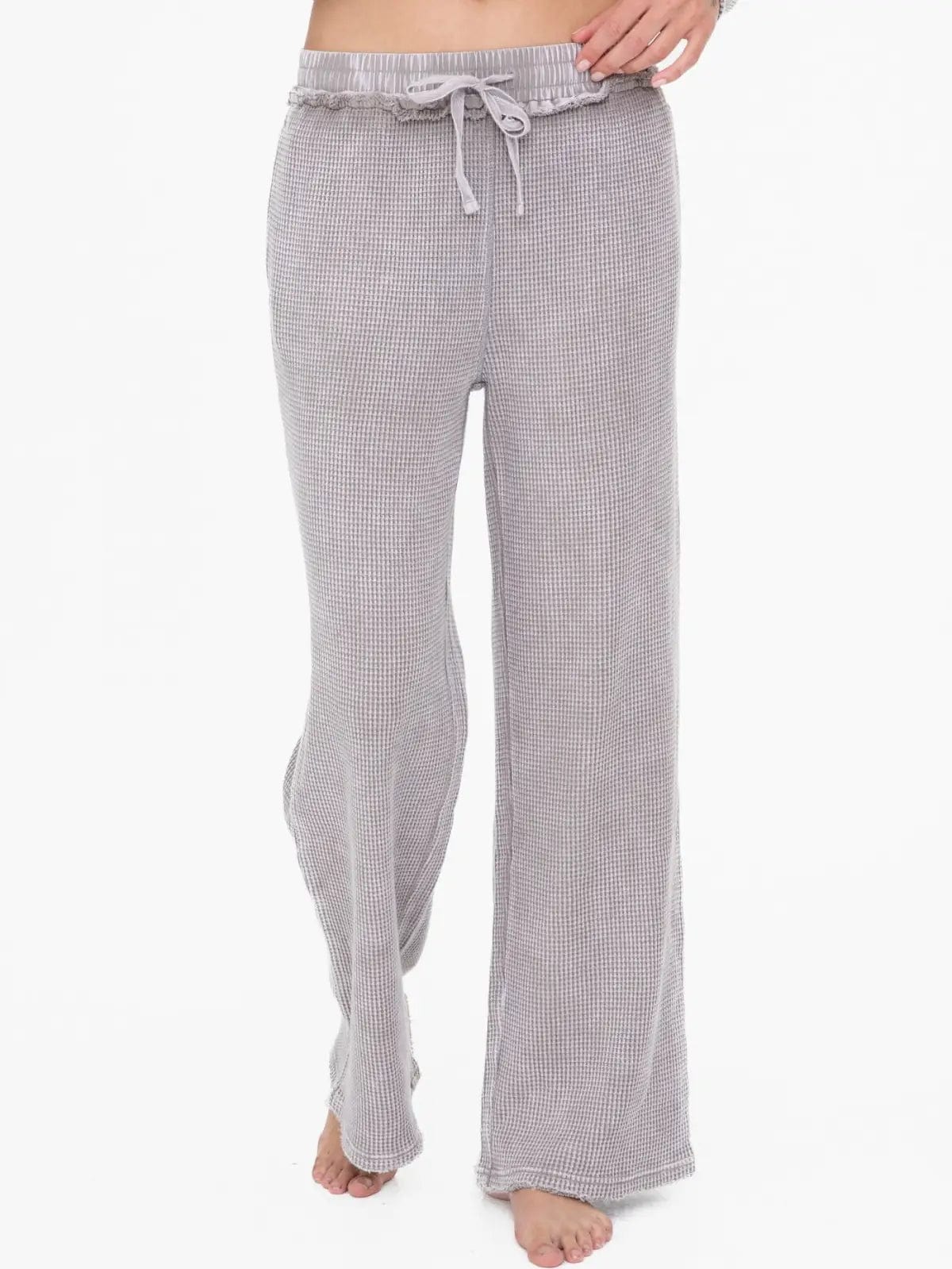 Distressed Slate Mineral Washed Pants