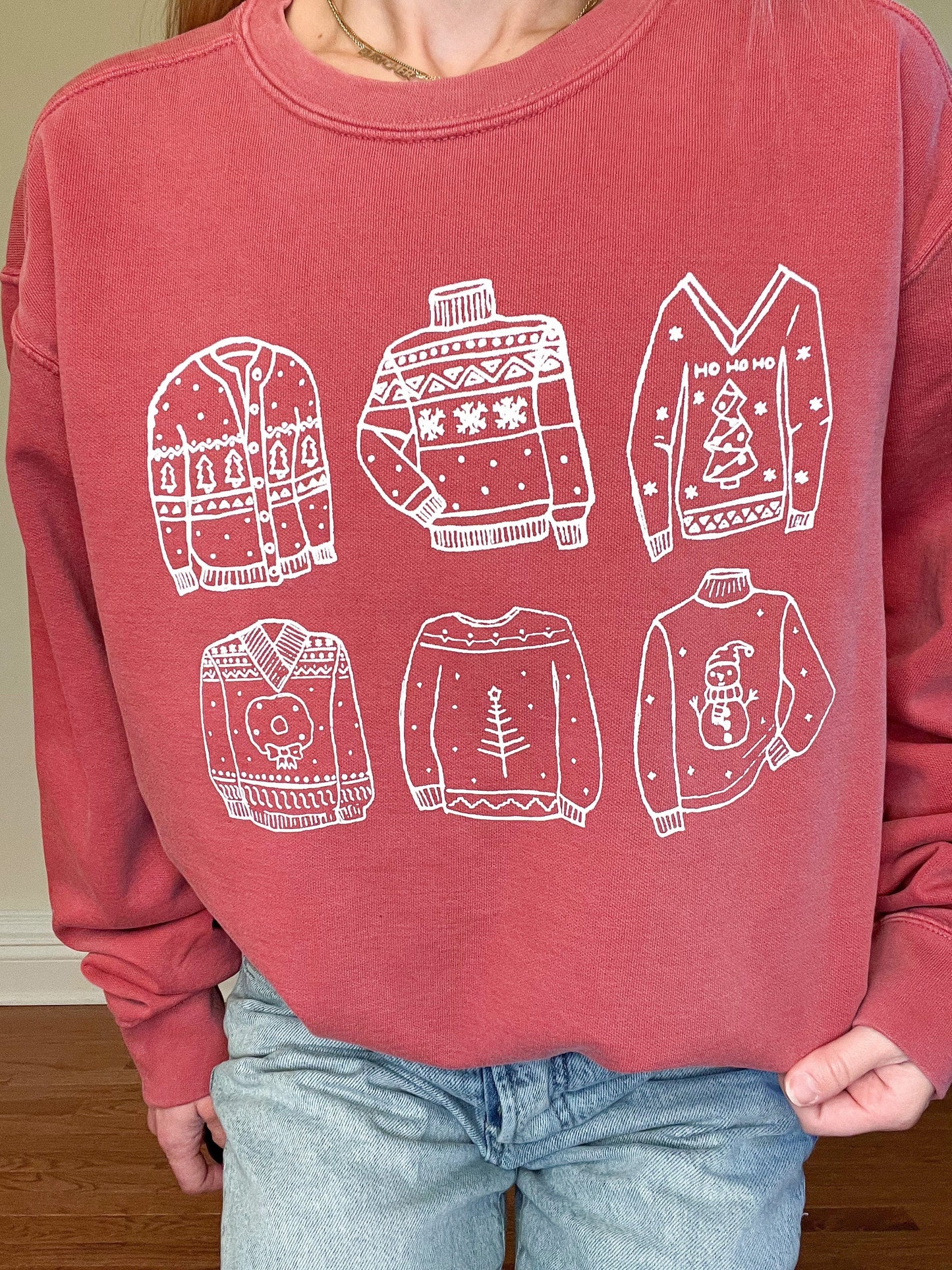 Christmas Sweater Doodle (Tee, Long or Crew)