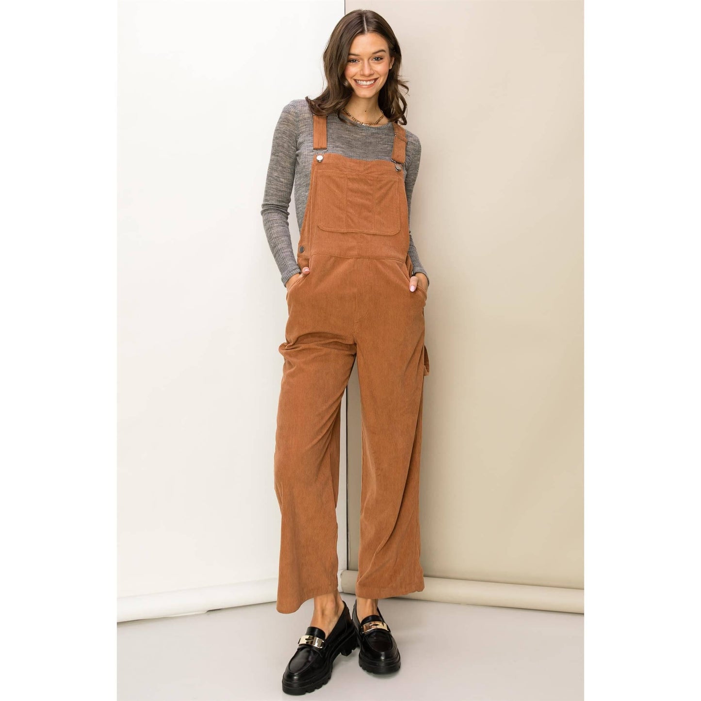 TAKE IT EASY CORDUROY OVERALLS