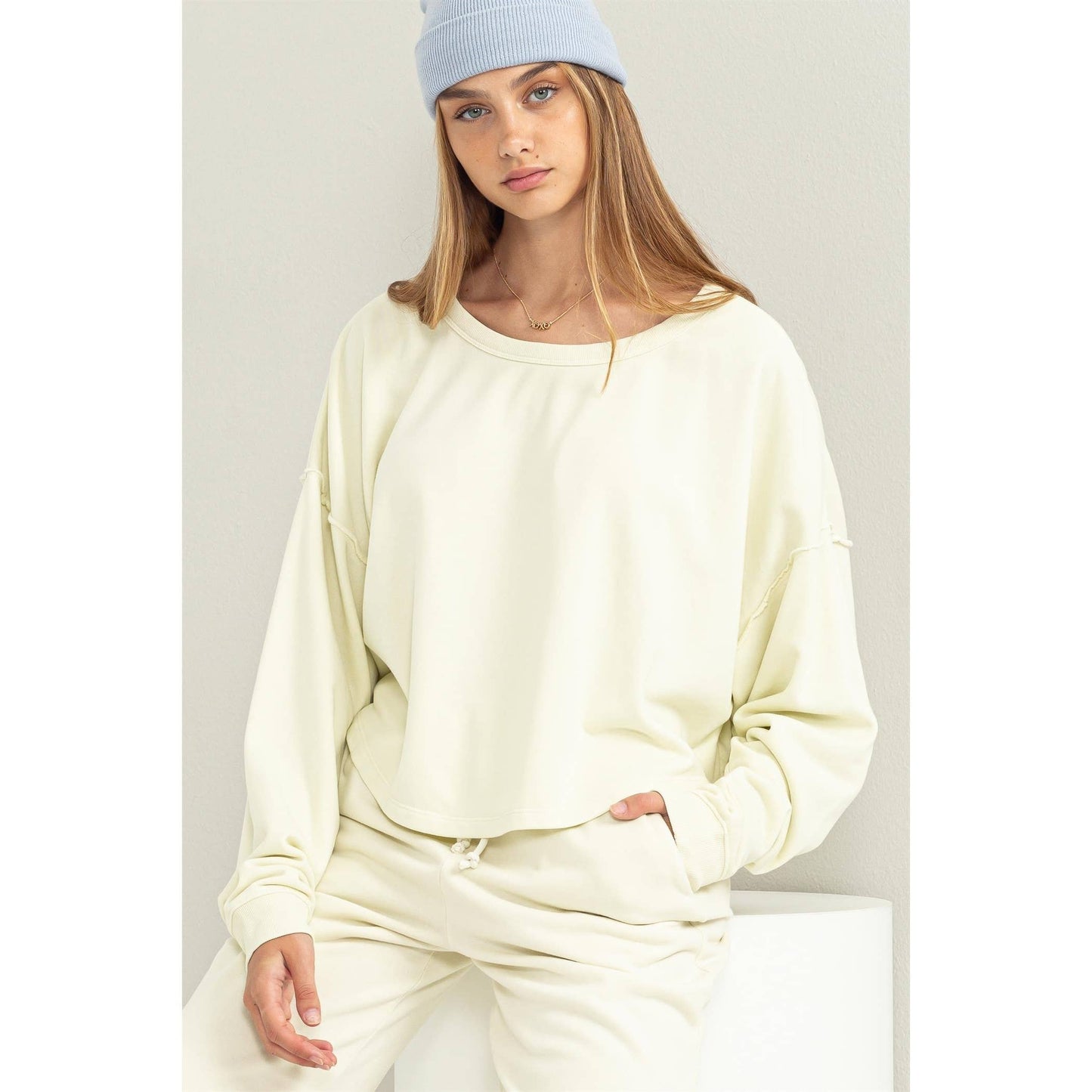 LEISURE LOVING OVERSIZED SWEATSHIRT