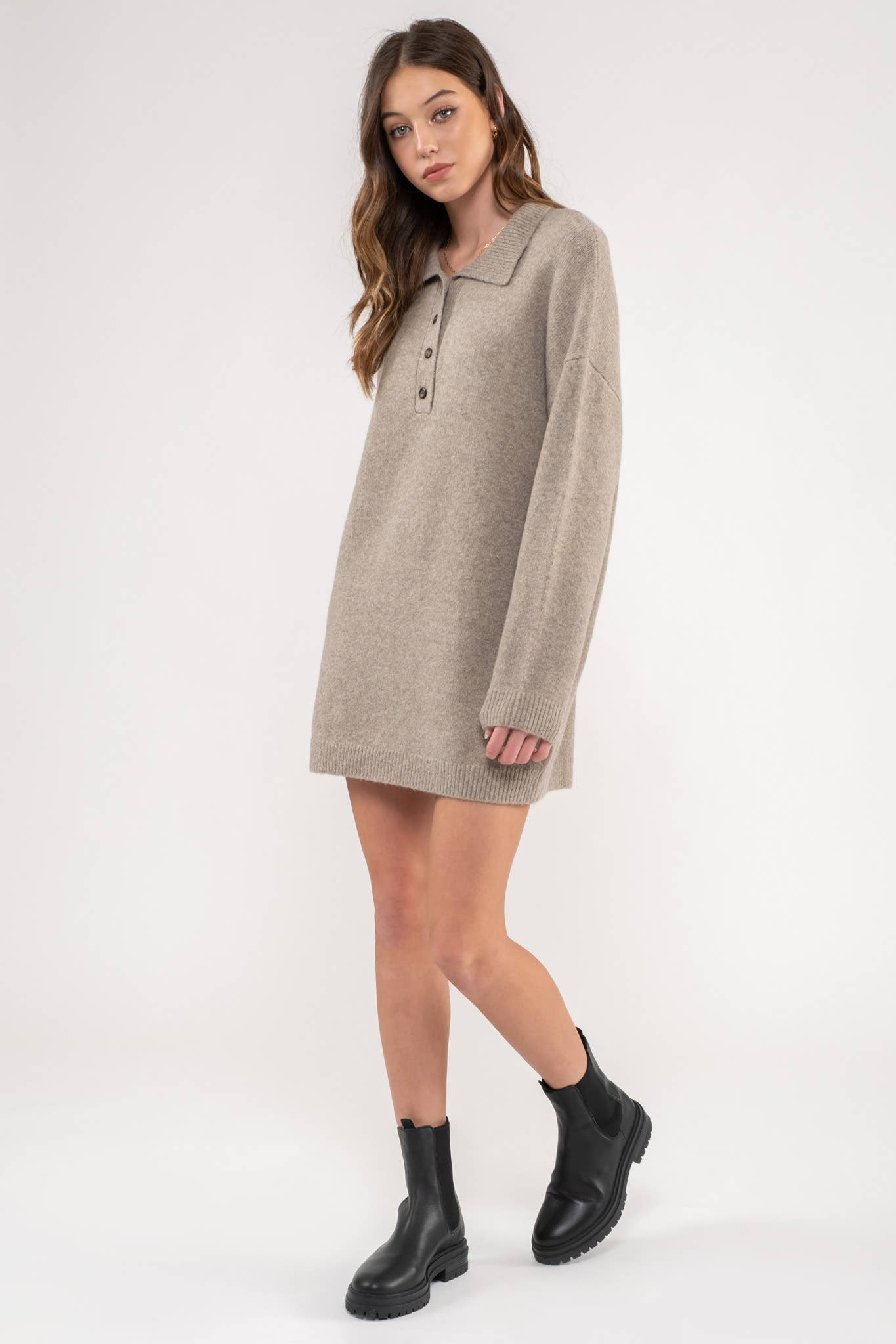 MINI SWEATER DRESS