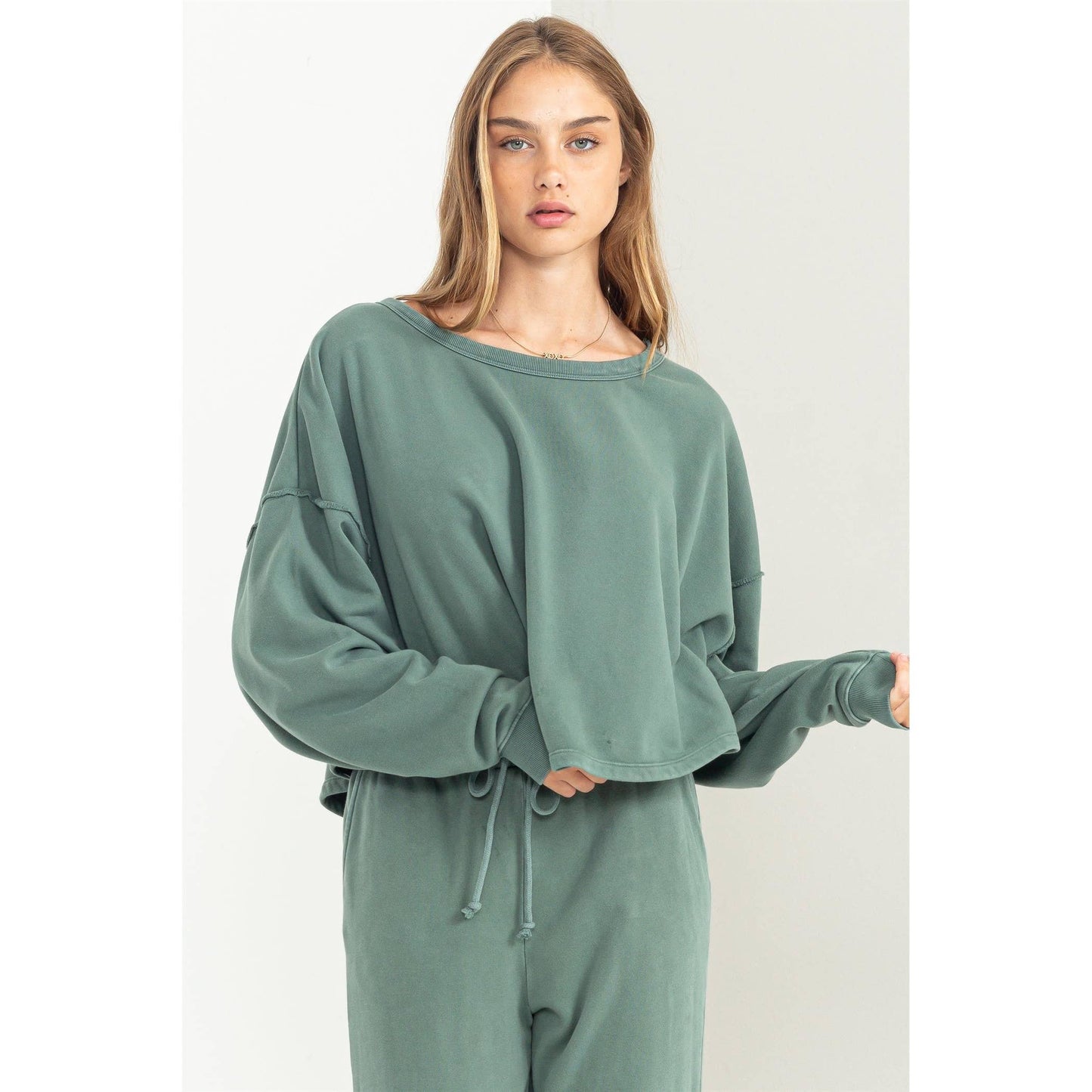 LEISURE LOVING OVERSIZED SWEATSHIRT