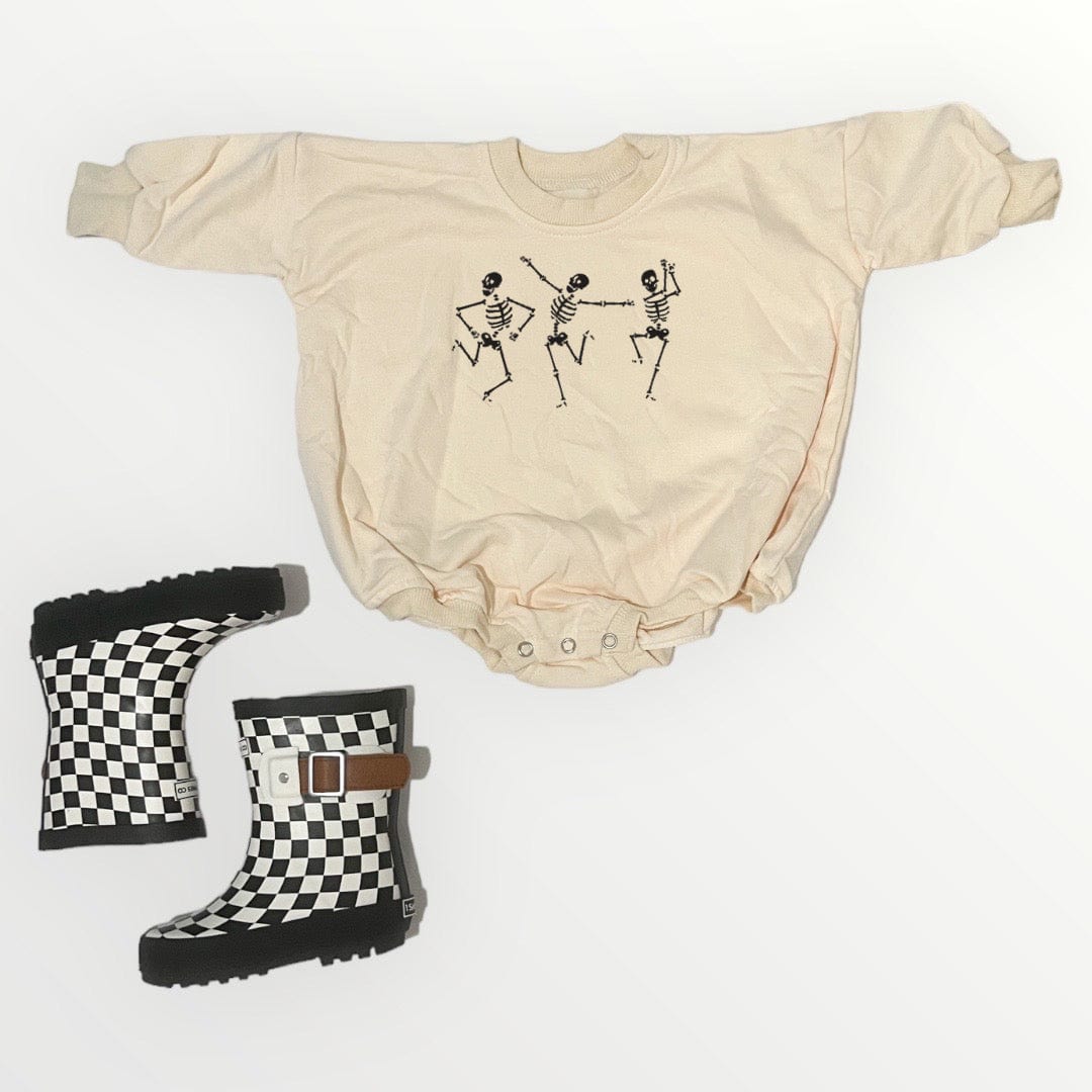 Dancing Skeleton Bubble Romper