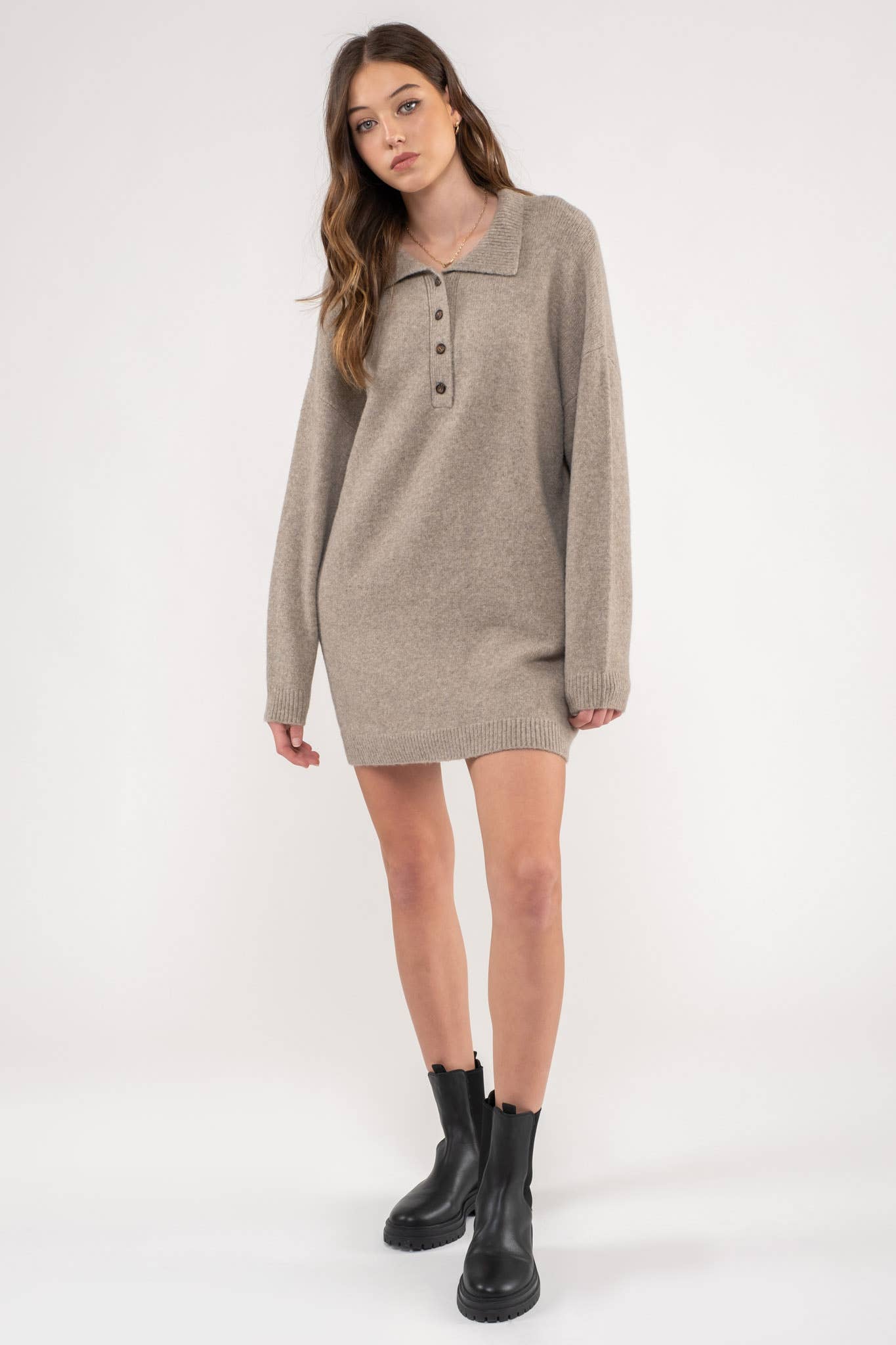 MINI SWEATER DRESS