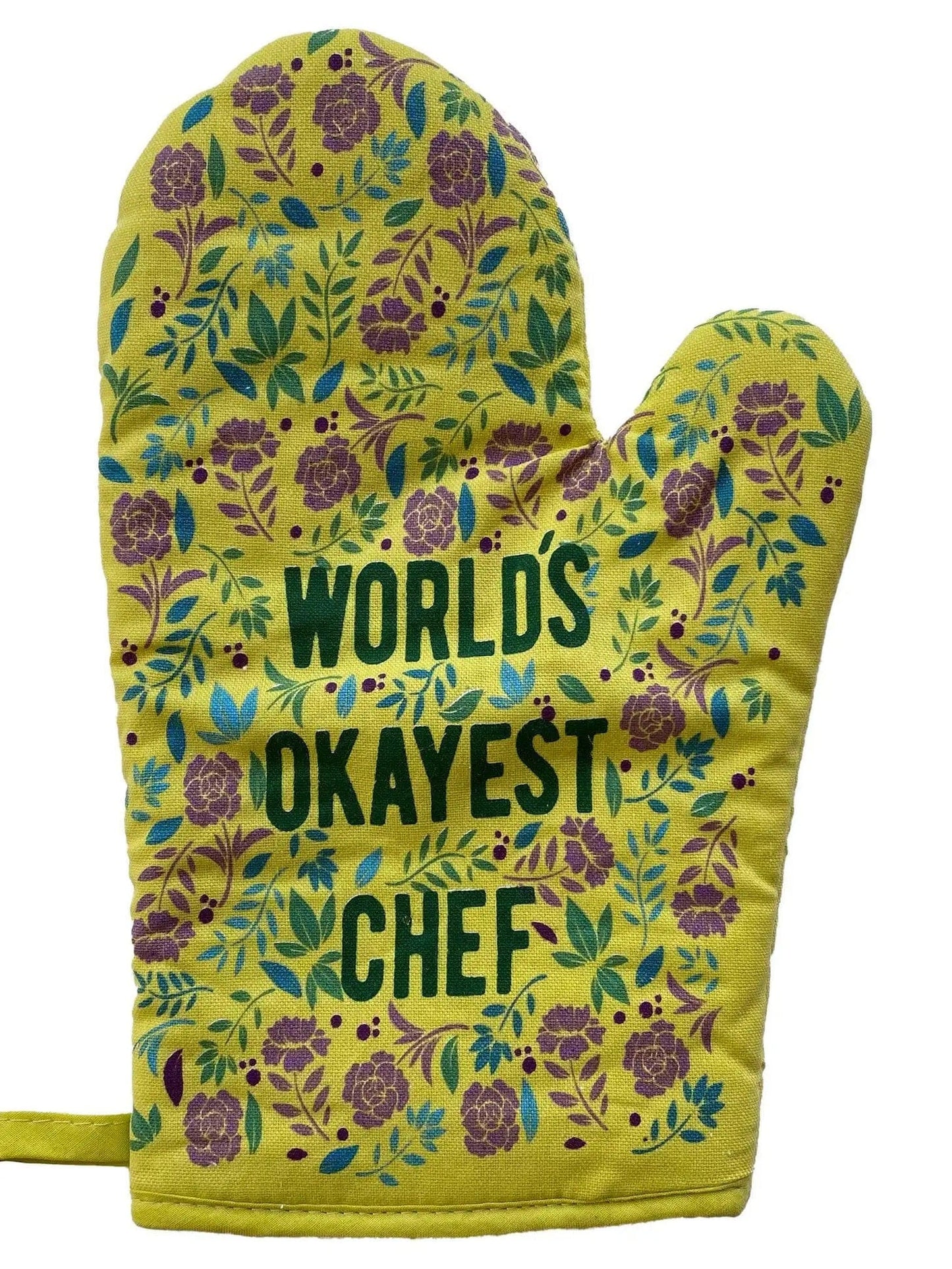 "World's Okayest Chef" Oven Mitt