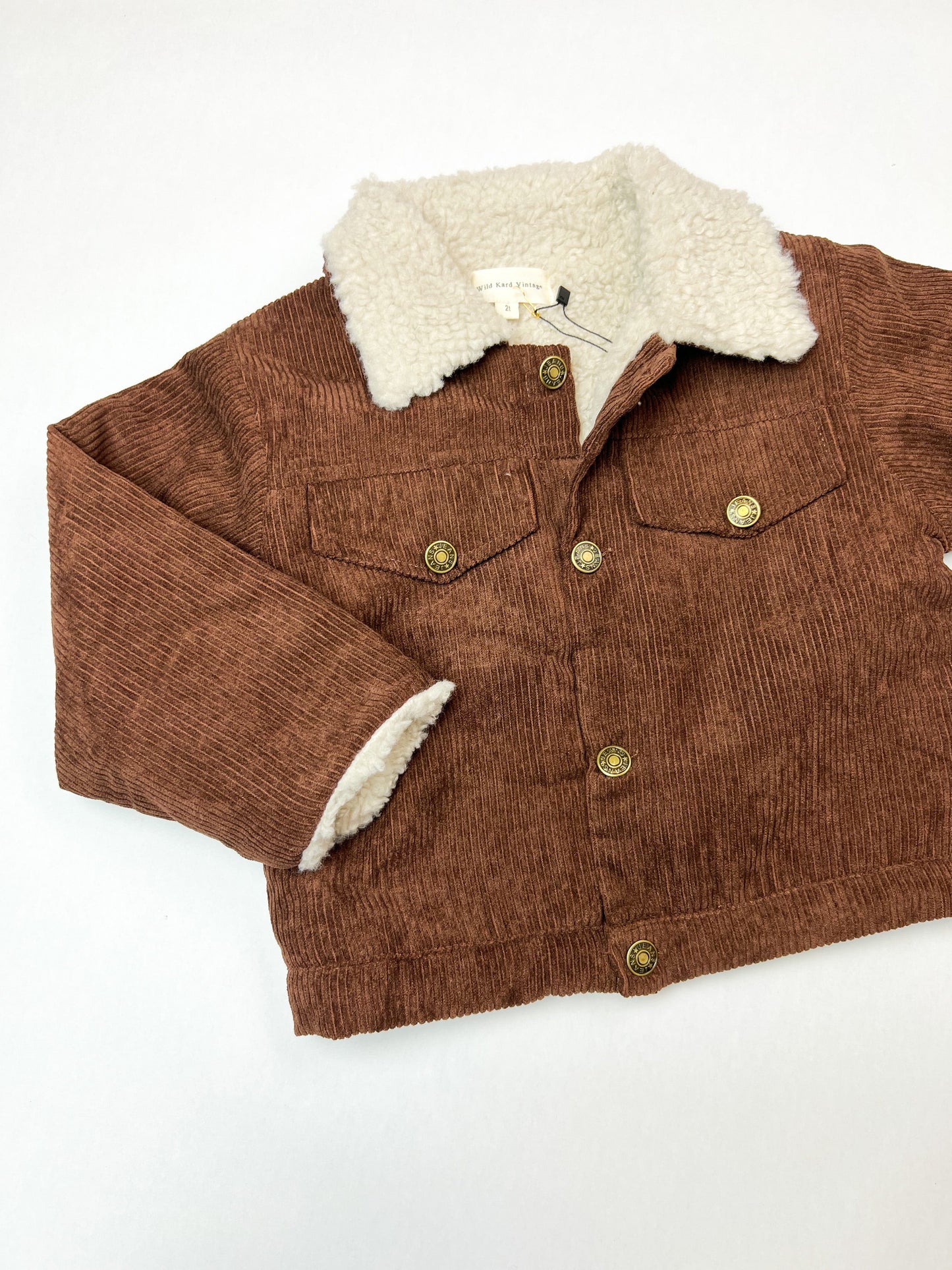 Brown Corduroy Sherpa
