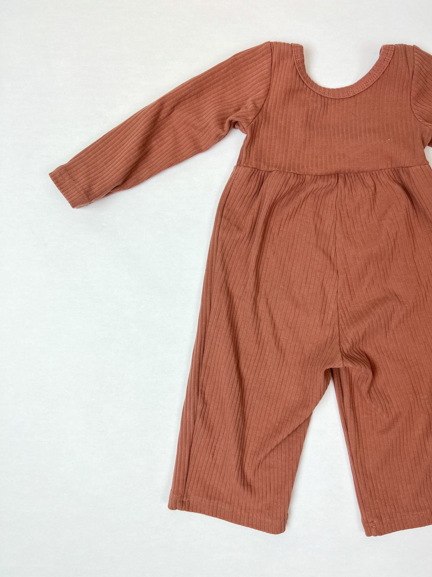Mauve Ribbed Jumpsuit