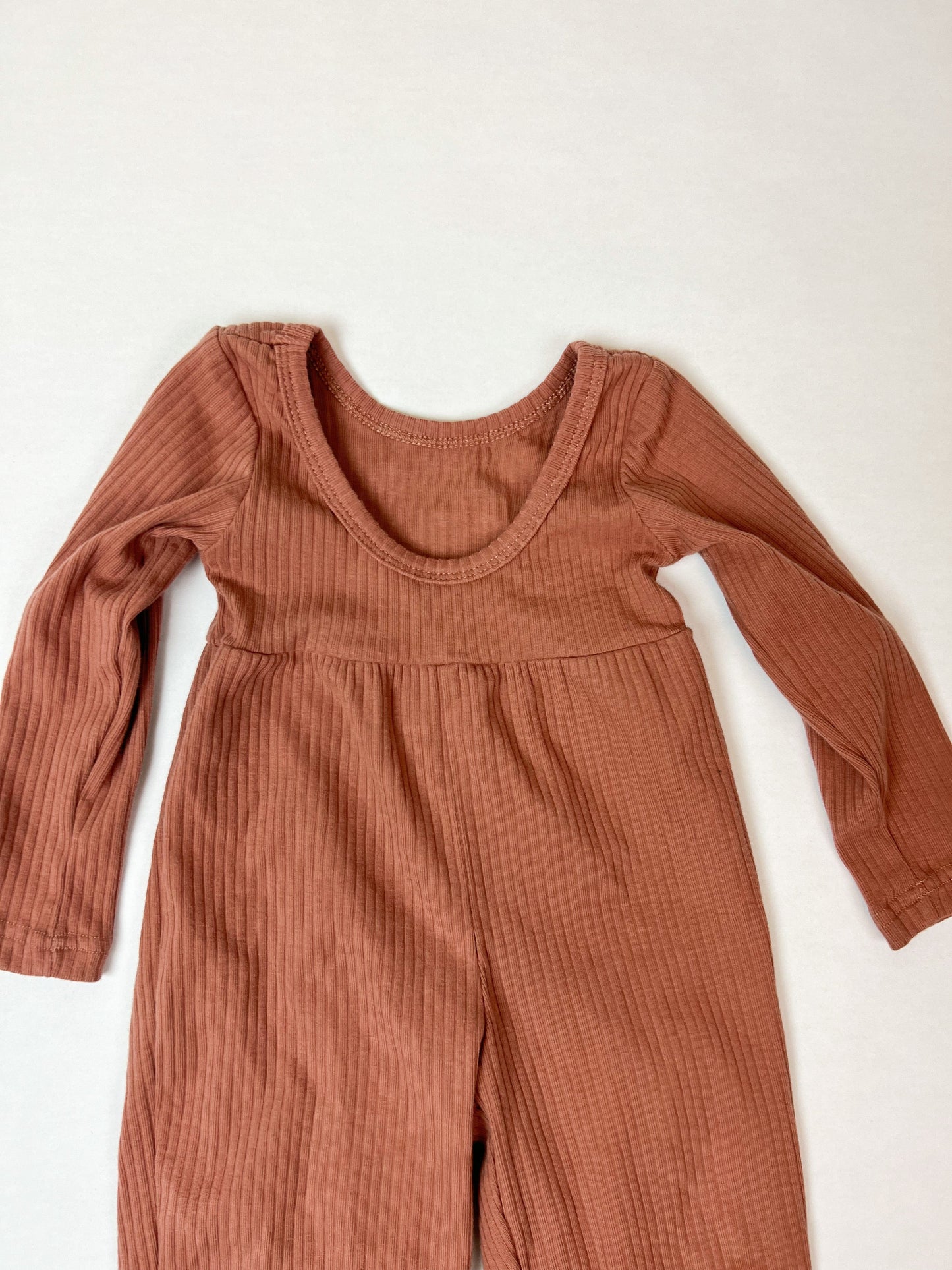 Mauve Ribbed Jumpsuit