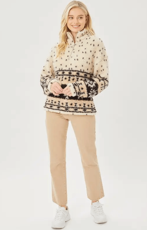 Aztec Sherpa Pullover