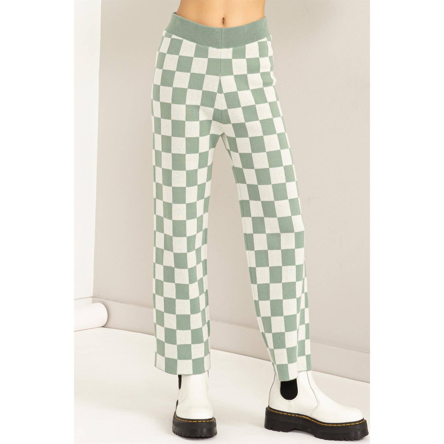 STYLE STRIKE CHECKERED PANTS