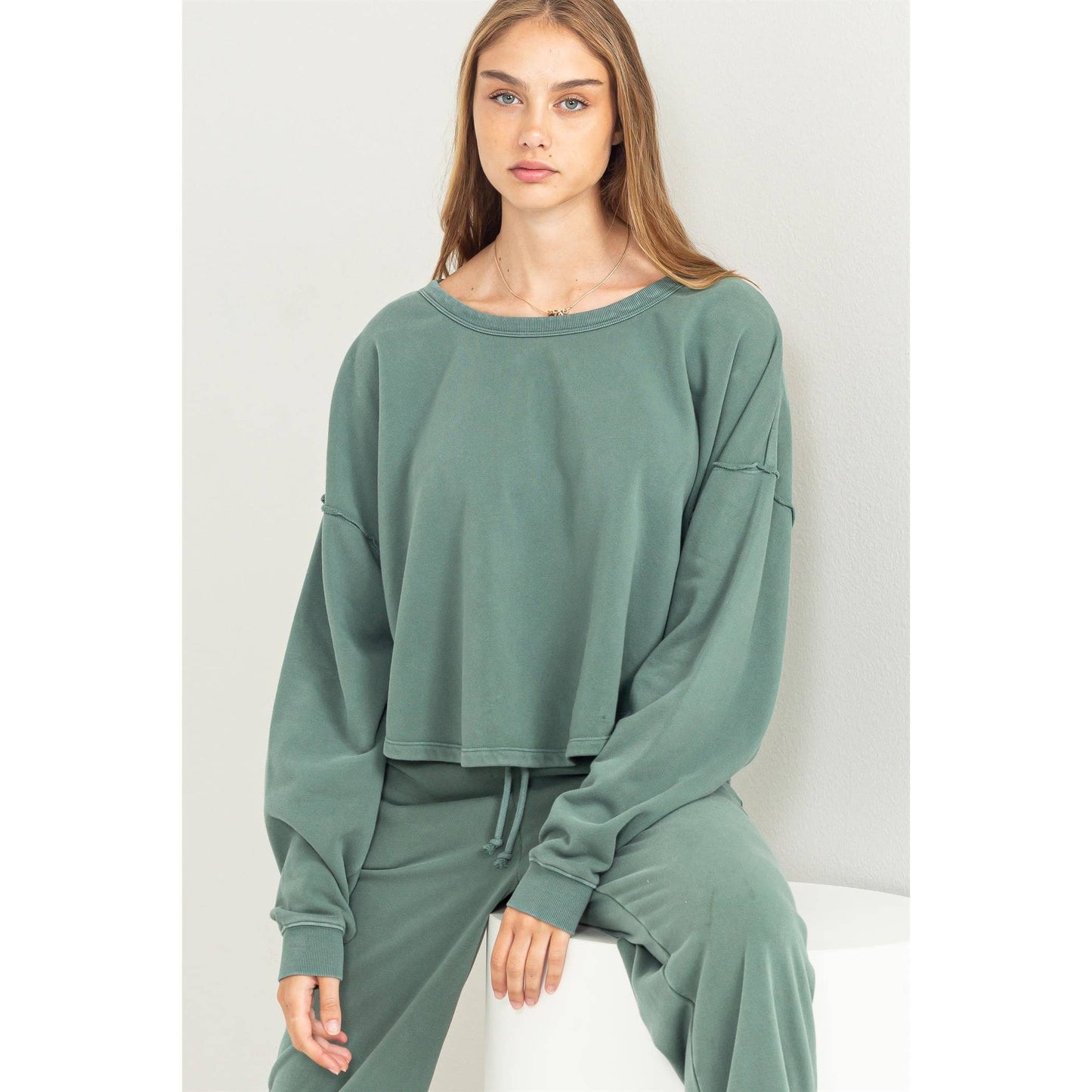 LEISURE LOVING OVERSIZED SWEATSHIRT