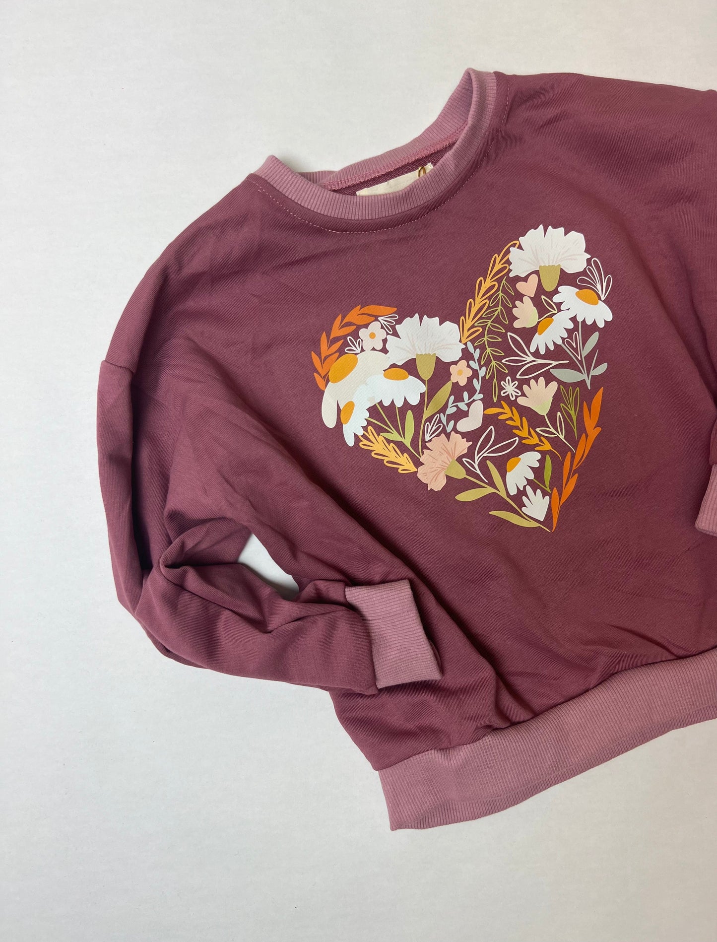 Floral Heart Crewneck