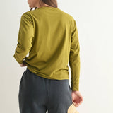 Camo Green Stonewash Boxy Long Sleeve