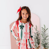 Wrapping Bows Peplum Top