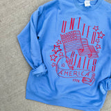 The Liberty Crewneck (Blue & Red)