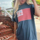 American Flag Applique Tee