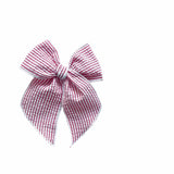 Red & White Stripe Bow
