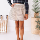 Cream + Dottie Mesh Skort
