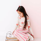 Pink Santas Peplum Top