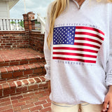 All American Flag 1/4 Zip
