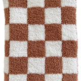 Checkerboard Mini Blanket - Nutmeg