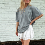 Free People Heather Grey Nina Tee