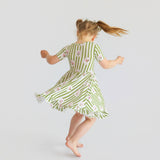 Stripes Ruffle Dress