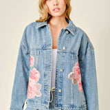 Peony Denim Jacket