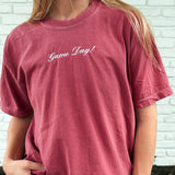 Game Day Embroidered Tee (you pick color)