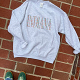 Indiana Floral Letters Sweatshirt
