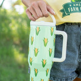 Mint Retro Corn 40oz Water Tank Tumbler