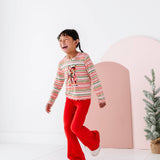 Holly Red Ribbed Flares