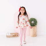 Pink Santas Peplum Top