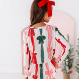 Wrapping Bows Peplum Top