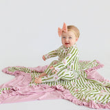 Meadow Stripes Dream Ruffle Romper