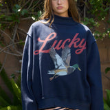 Lucky & Mallard Mock-Neck Sweatshirt