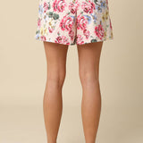 Aisha Floral Pull-On Shorts