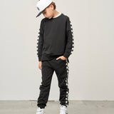 Side Checkered Pullover
