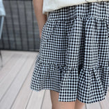 Black & White Gingham Skirt