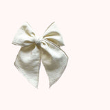 Bone Cross Stitched Bow