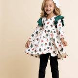 Double Ruffle Christmas Cookies Dress