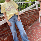 Indiana Floral Butter Yellow T-Shirt