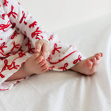 Red Bows Organic Pointelle Lounge Set