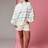 Multi Colored Striped Sweater Top