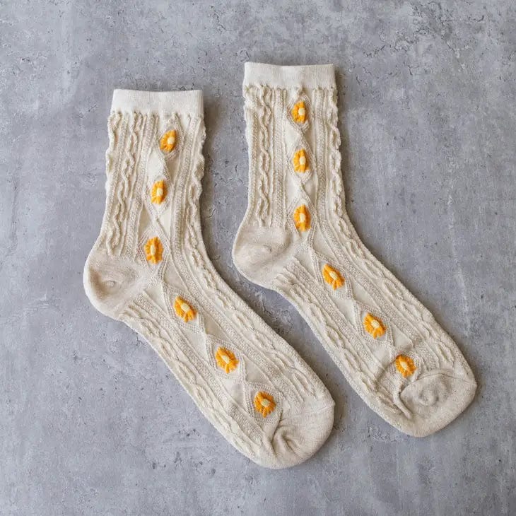 Vintage Little Flower Casual Socks