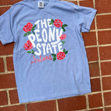 The Peony State Washed Denim T-Shirt