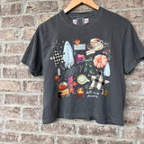 Fall Collage Cropped Tee